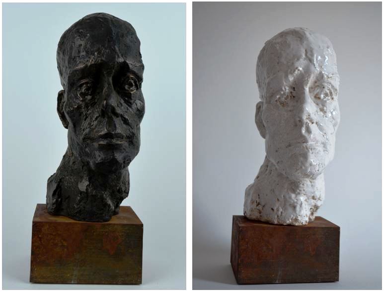 Eugenie Bongs-Beer, Joseph Beuys, 2015, Bronze und Keramik, H 26 B 11 T 19 cm